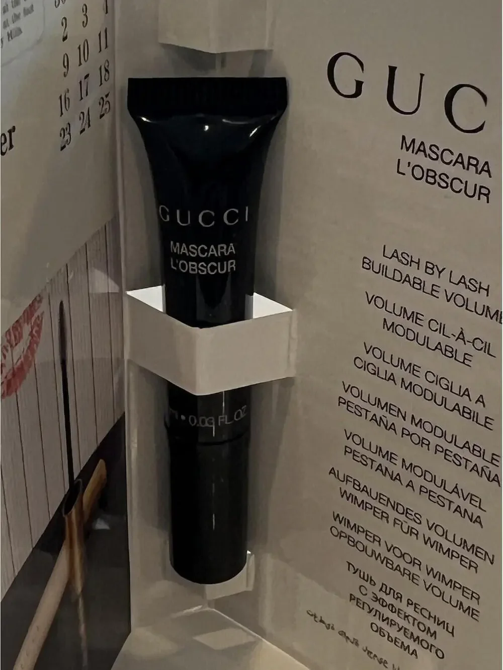 GUCCI Lash By Lash L'Obscur Length Mascara Black .03oz Trial Size NEW